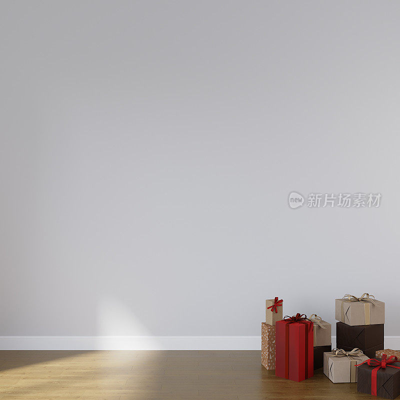 Frame Mockup in Home Interior, Christmas İnterior Mockup, New Year Mockup, Christmas Tree Wall